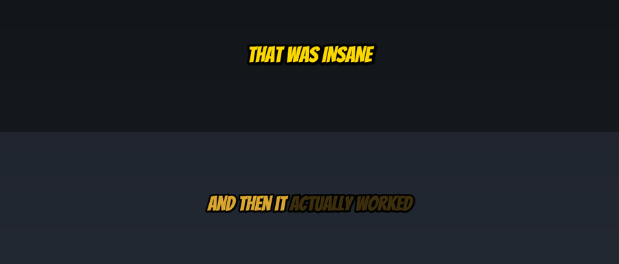 Bangers subtitle style